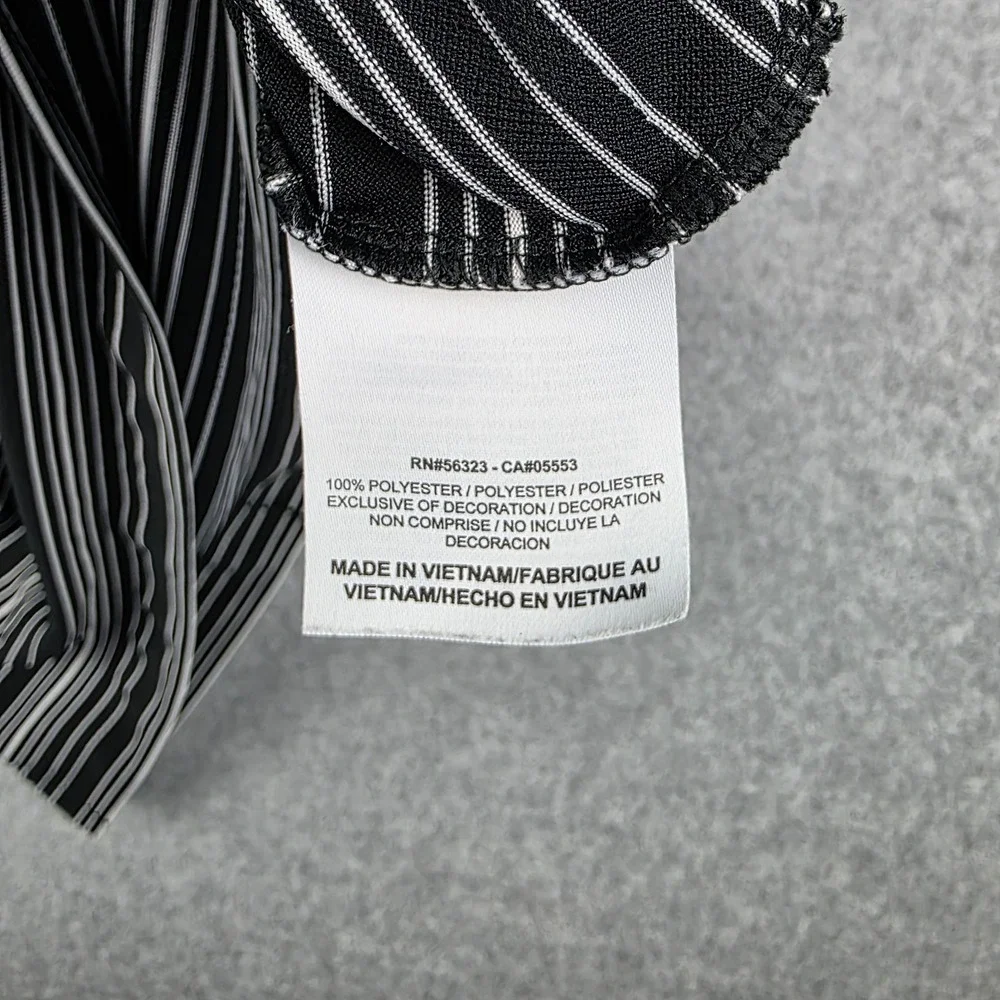 Nike‎ Men's Golf Tour Polo Dri-Fit Performance Black & White Striped Size Medium